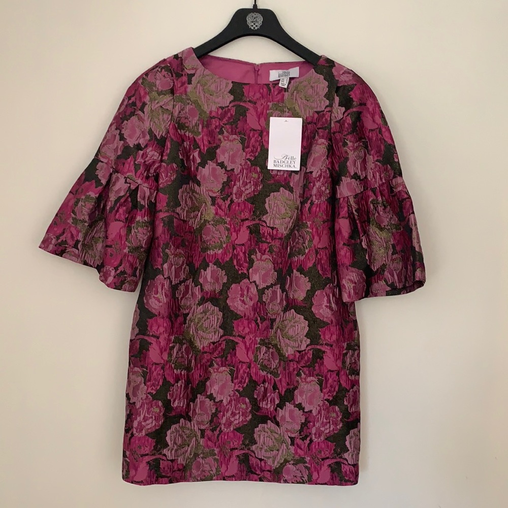 BELLE BADGLEY MISCHKA Bell Floral SHARON Shift Dress